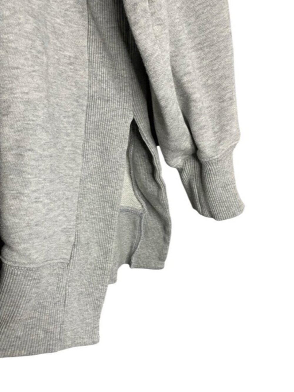 Aerie Women's Gray Oversized Crewneck Casual Wear Sweatshirt - Picture 4 of 8